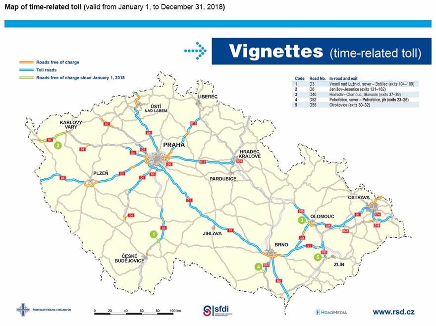 Maut Tschechien Karte / StepMap - Landkarte Tschechien mit Autobahnnetz / Auf den autobahnen in 